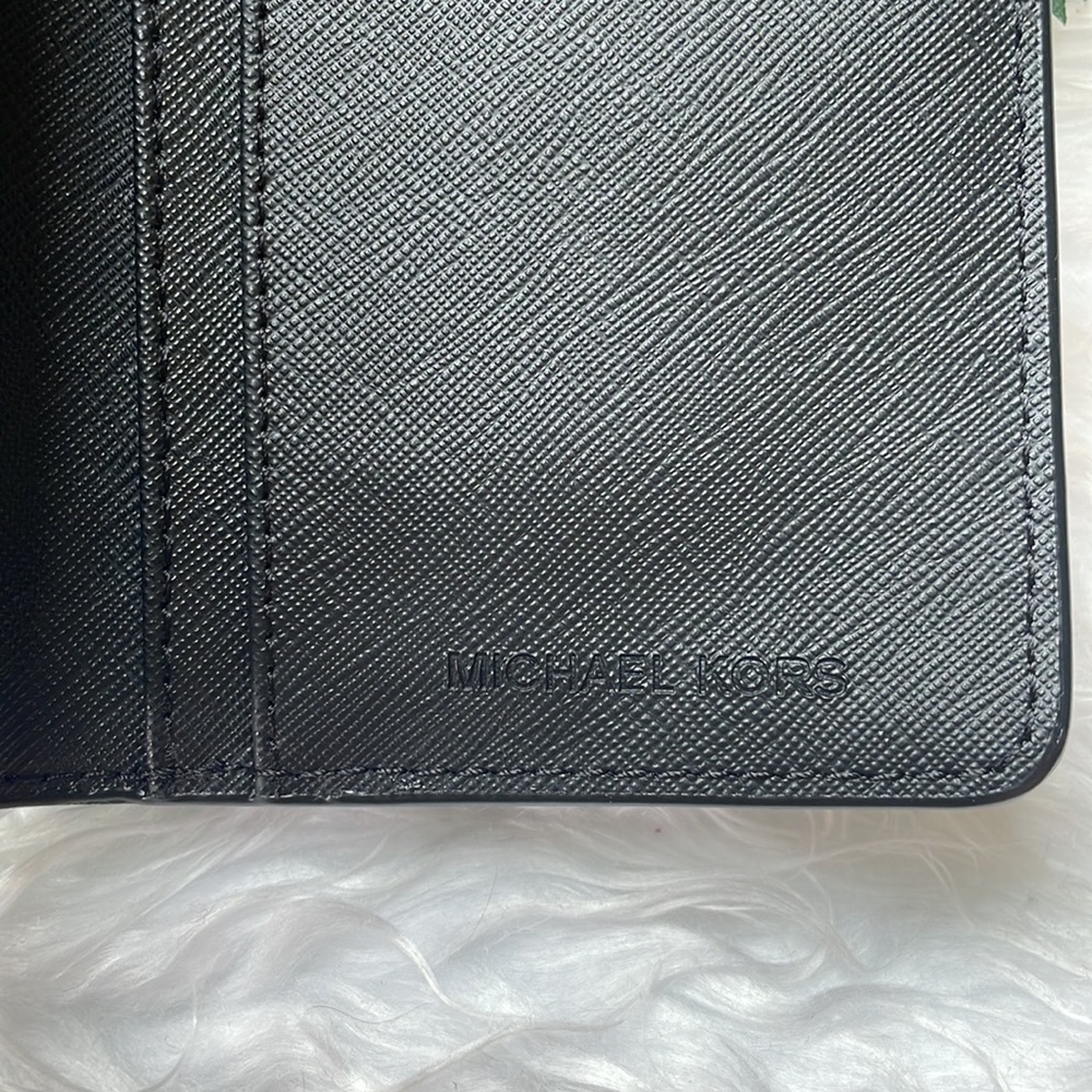 Brand New Michael Kors Genuine Leather Black Large Top Zip Continental Wallet - Picture 10 of 14